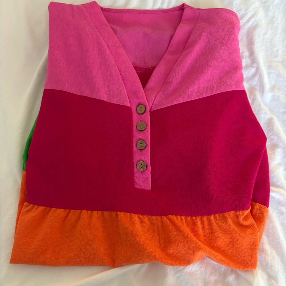 Colorful Women's Button-Down dress